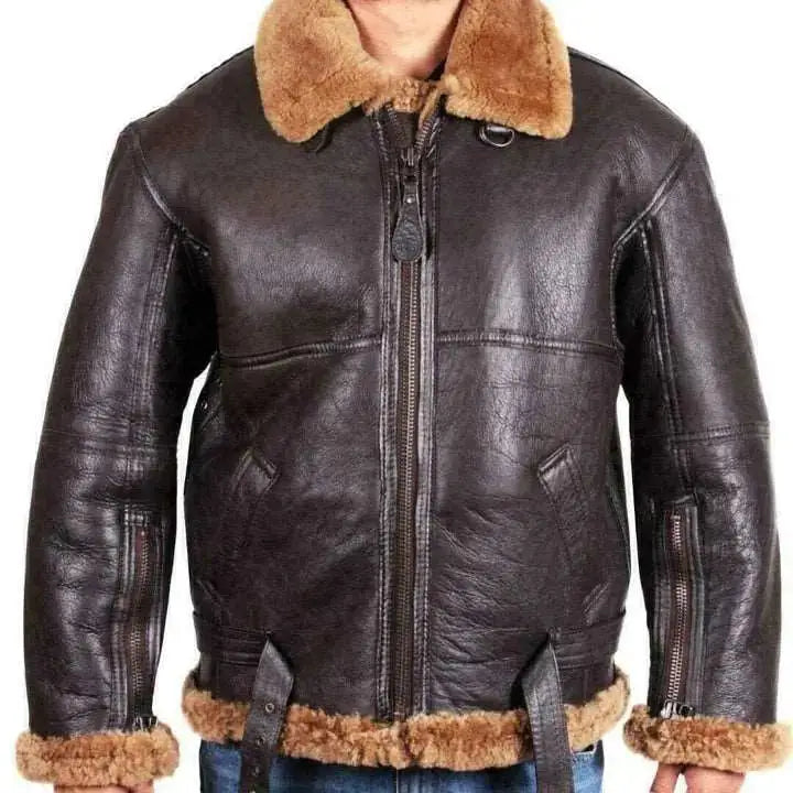 Men’s B3 RAF Aviator Shearling Bomber Jacket-1