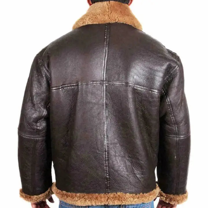 Men’s B3 RAF Aviator Shearling Bomber Jacket-2