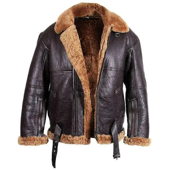 Men’s B3 RAF Aviator Shearling Bomber Jacket-0
