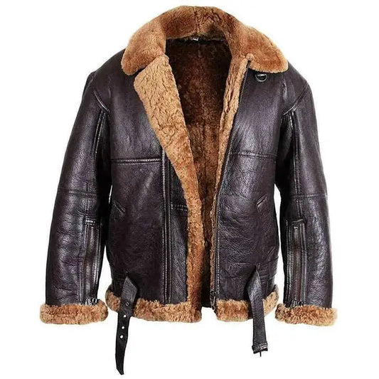 Men’s B3 RAF Aviator Shearling Bomber Jacket-0