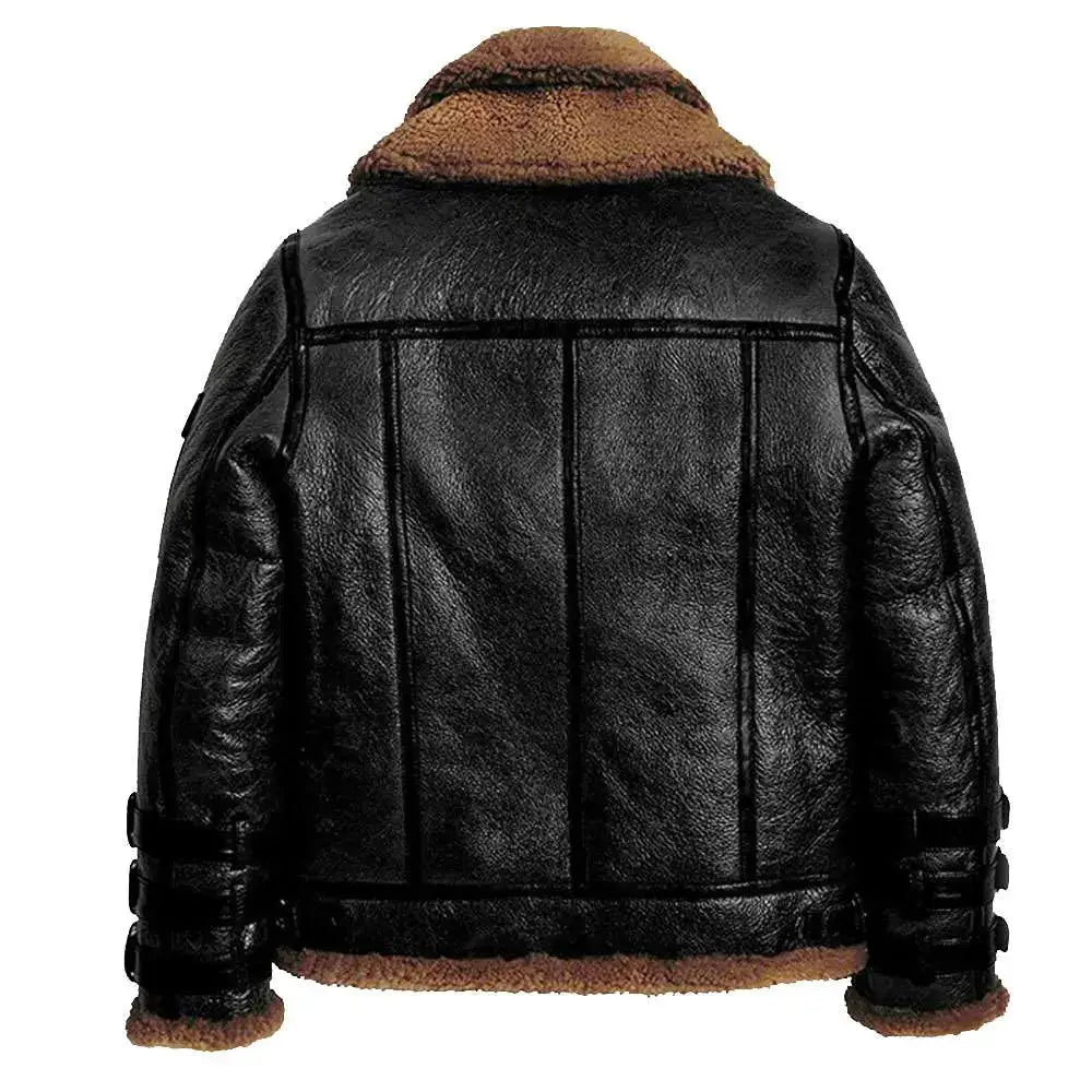 Vintage Shearling Bomber Jacket-1