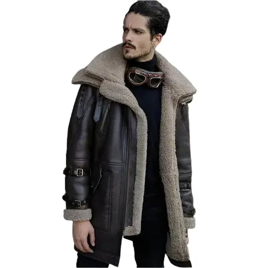 Men’s B3 Aviator Shearling Flight Jacket-0