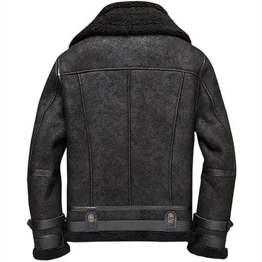 Men's B3 Aviator Shearling Flight Bomber Jacket-1