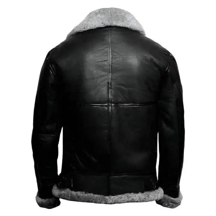Men’s B3 Bomber RAF Aviator Leather Jacket-1