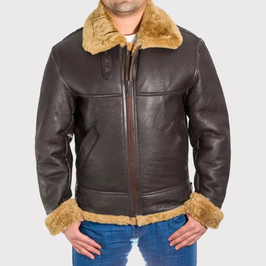 Men’s B3 Bomber RAF Shearling Jacket-0