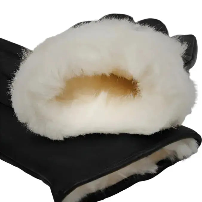 Men’s Black Lambskin Leather Gloves-2
