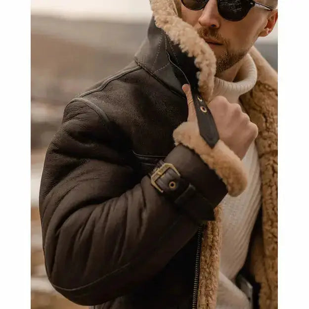 Sheepskin Aviator Jacket-2
