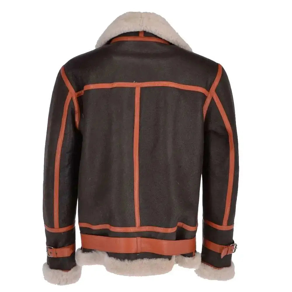 Men’s Vintage Brown Aviator Leather Jacket-1