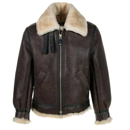 Vintage B3 Shearling Bomber Jacket-0